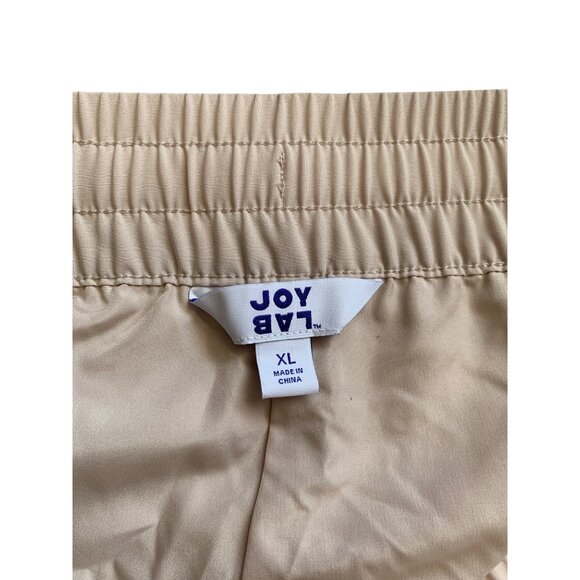 Joy Lab Mens Beige Athletic Track Pants Pockets & Built-In Shorts Underneath XL - Picture 11 of 13